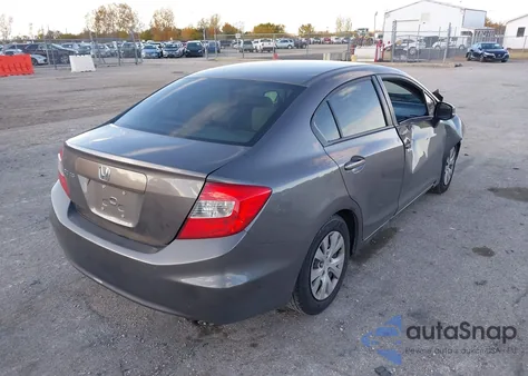 2012 Honda Civic Lx from USA, damaged, VIN 19XFB2F50CE077742